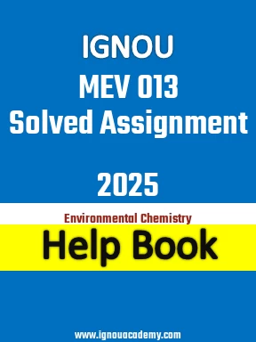 IGNOU MEV 013 Solved Assignment 2025